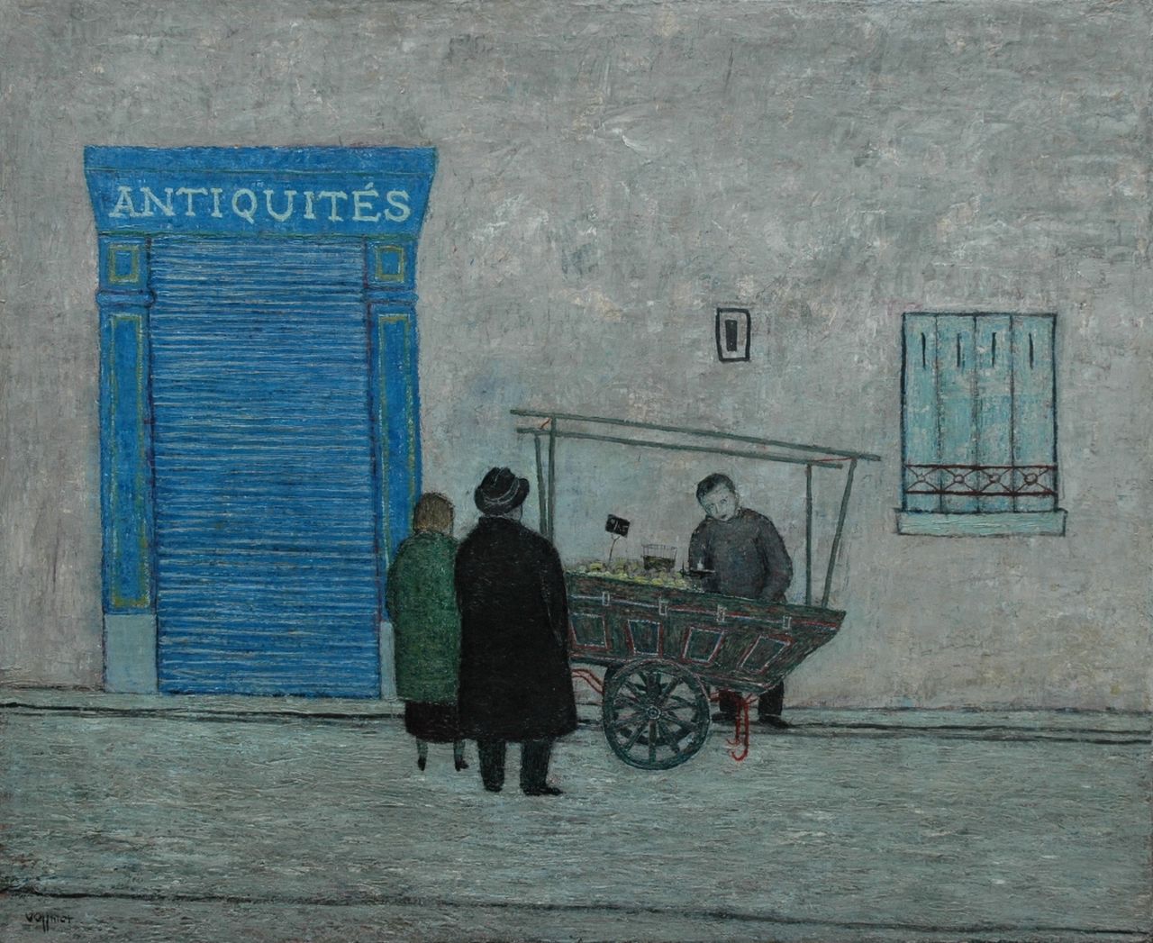 Völlmer F.  | Frans Völlmer, Rue de Seine, Paris, oil on canvas 70.3 x 85.3 cm, signed l.l. and on the stretcher