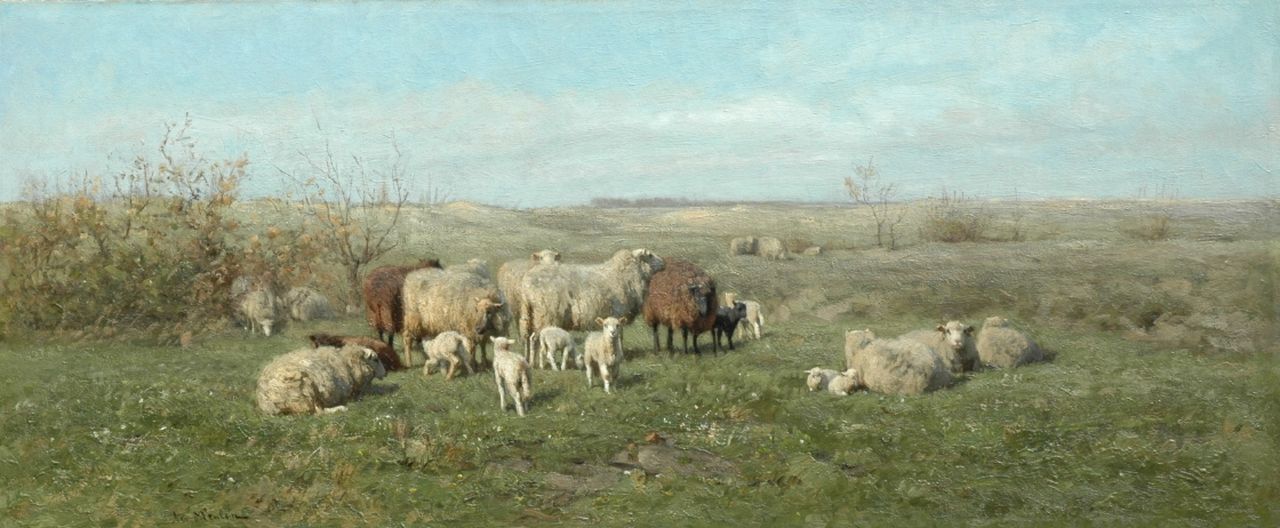 Meulen F.P. ter | François Pieter ter Meulen, Spring, oil on canvas 39.0 x 91.7 cm, signed l.l.