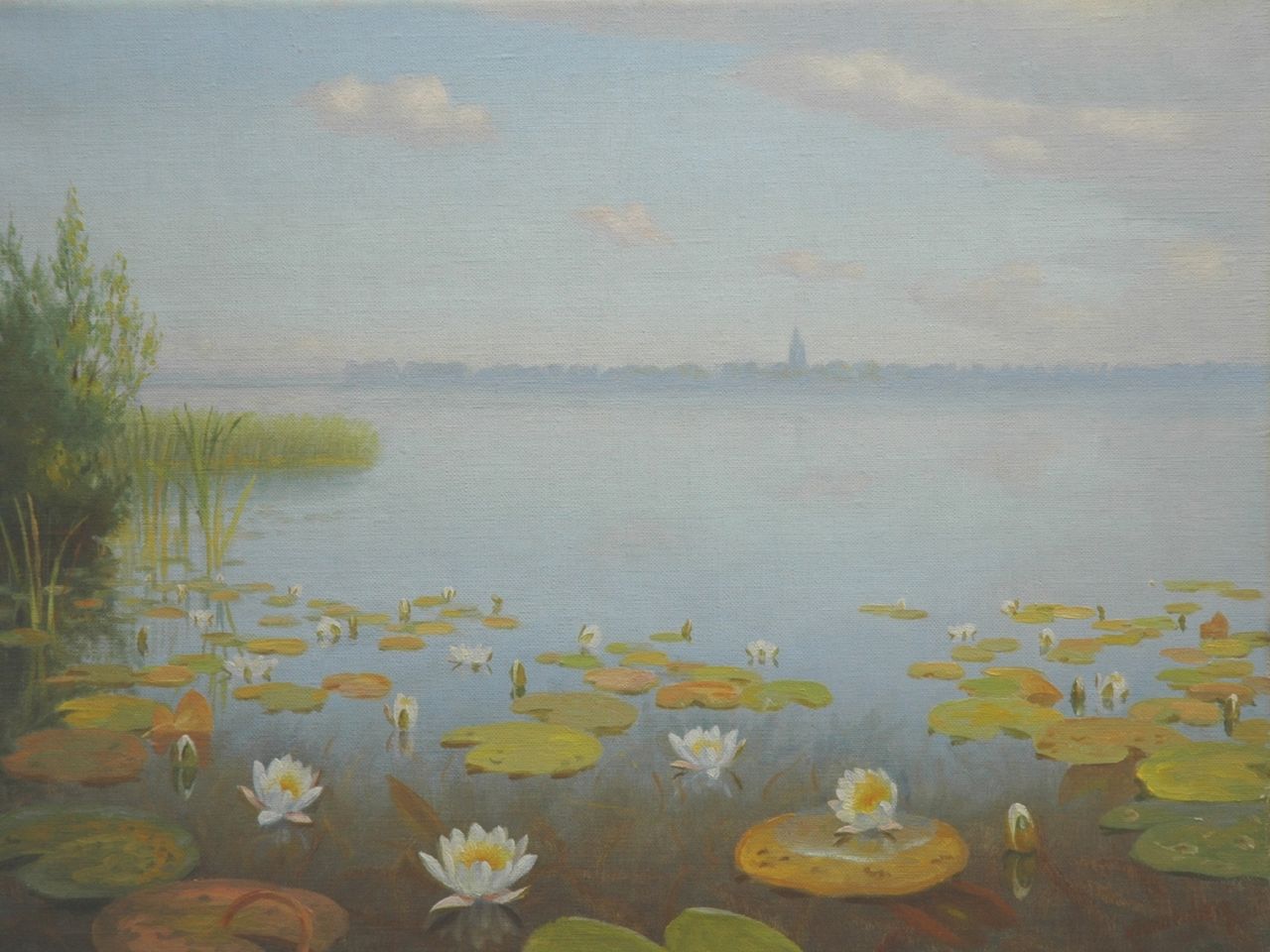 Smorenberg D.  | Dirk Smorenberg, Loosdrecht, oil on canvas 40.3 x 53.0 cm, signed l.r. and dated 1953 on the reverse