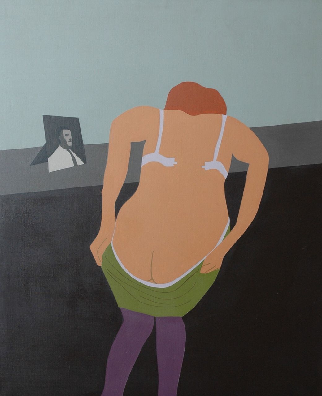 Rinus van den Bosch | The sailor's wife, acrylic on canvas, 120.3 x 100.2 cm