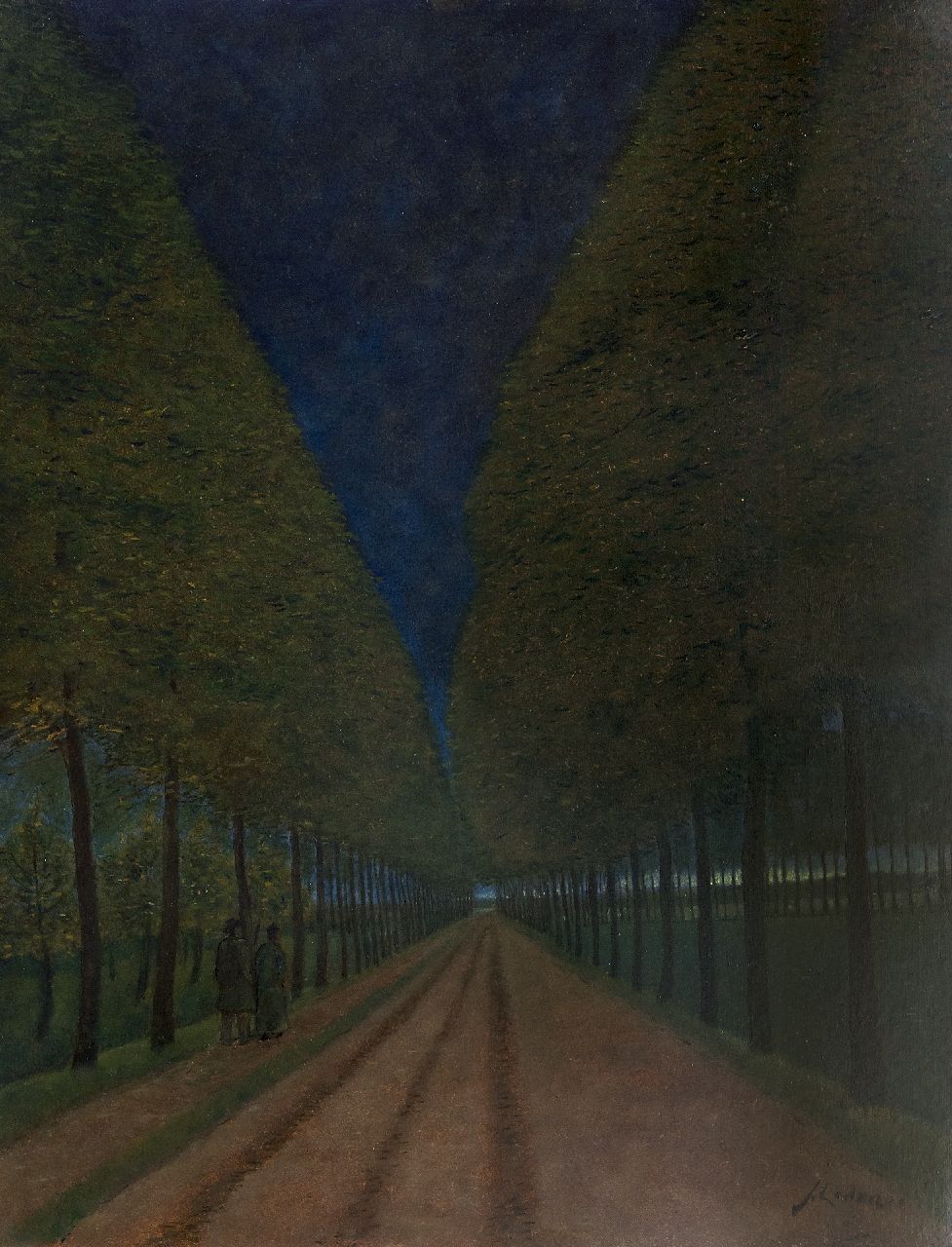 Lodeizen J.  | Johannes 'Jo' Lodeizen, The road, oil on board 90.0 x 70.0 cm, signed l.r.