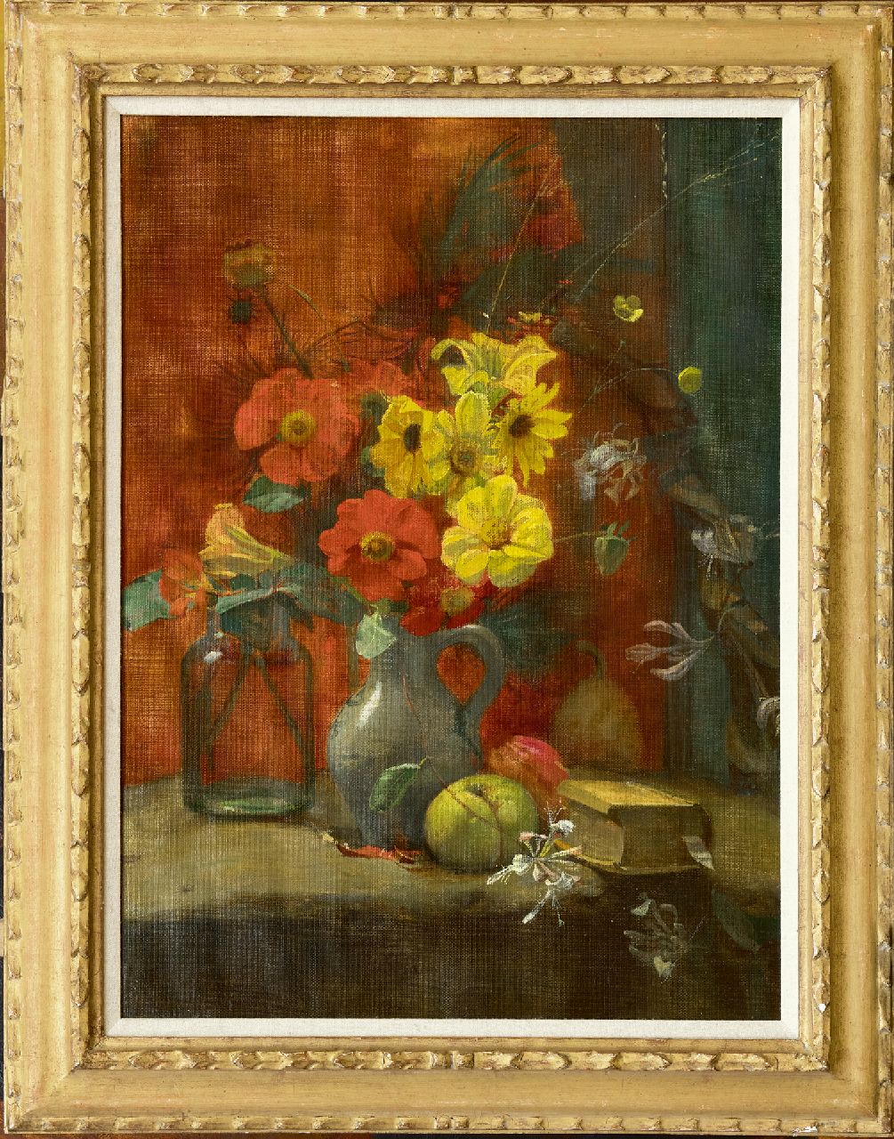 Meiners P.  | Pieter 'Piet' Meiners, Ewijckshoeve: flower still life, oil on canvas 64.3 x 47.3 cm, signed l.l. and dated '97