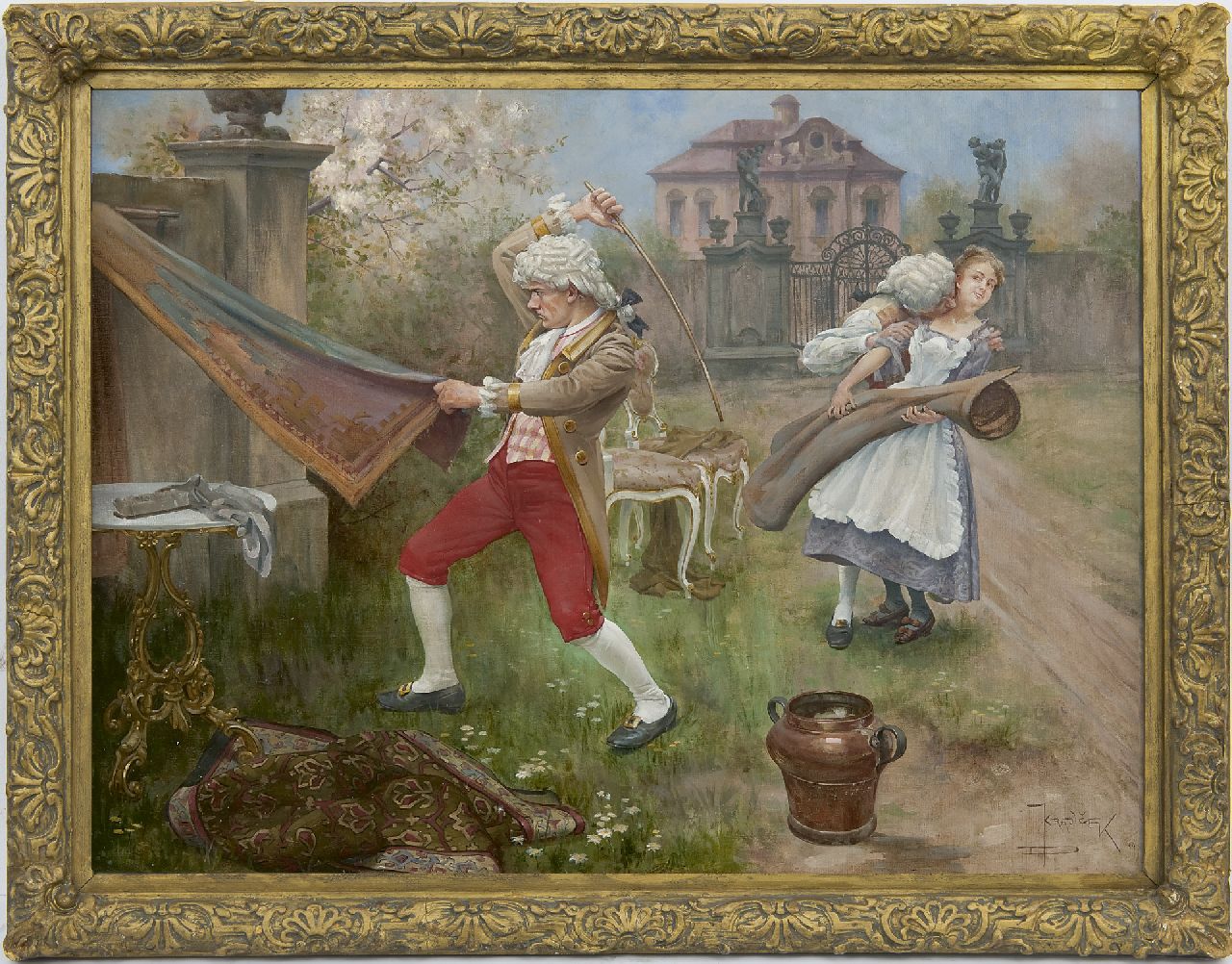 Krajíček J.D.  | Jindřich Duchoslav Krajíček | Paintings offered for sale | Spring fever, oil on canvas 44.3 x 61.0 cm, signed l.r. and dated '94