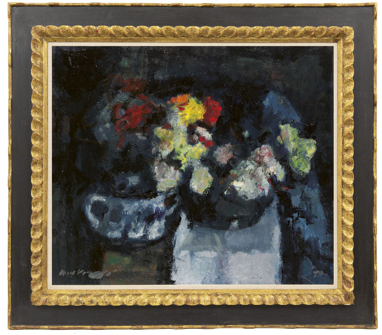 Verwey K.  | Kees Verwey | Paintings offered for sale | Sillife with flowers, oil on canvas 60.2 x 70.5 cm, signed l.l