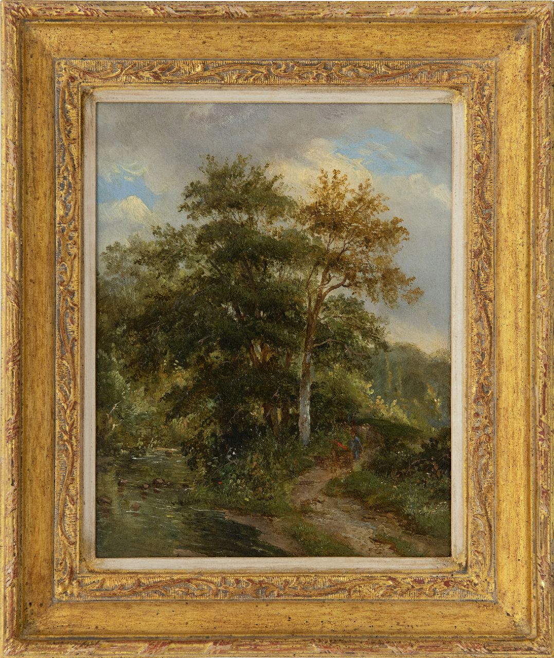 Christ P.C.  | Pieter Caspar Christ | Paintings offered for sale | The creek, oil on panel 23.7 x 18.9 cm