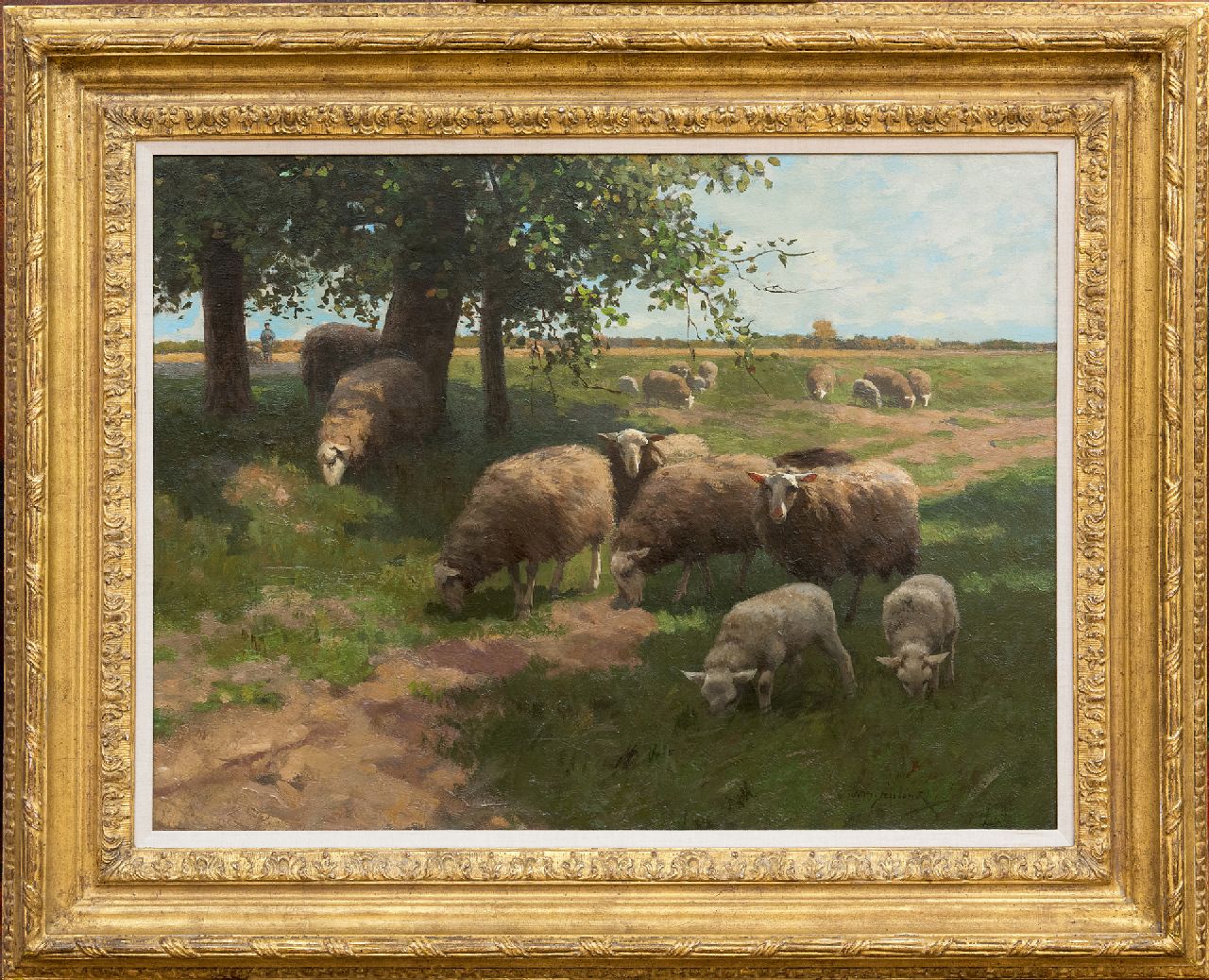Steelink jr. W.  | Willem Steelink jr., Grazing sheep, oil on canvas 50.3 x 66.3 cm, signed l.r.