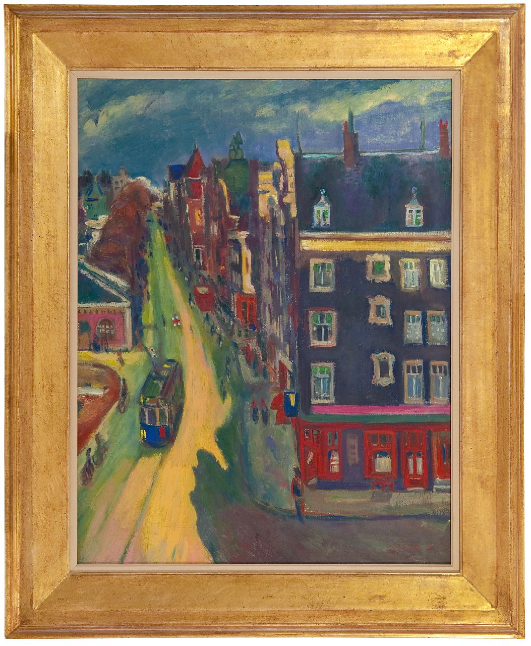 Wiegers J.  | Jan Wiegers | Paintings offered for sale | The Geldersekade, Amsterdam, oil on canvas 70.2 x 54.7 cm, signed l.r. and dated '35