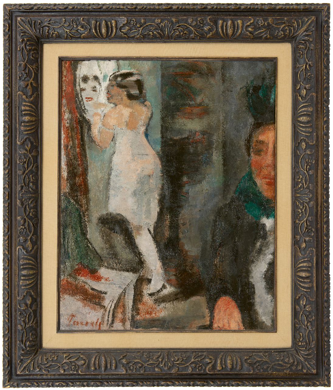 Paerels W.A.  | 'Willem' Adriaan Paerels | Paintings offered for sale | Woman at a mirror, oil on canvas 50.0 x 40.0 cm, signed l.l. and painted 1922
