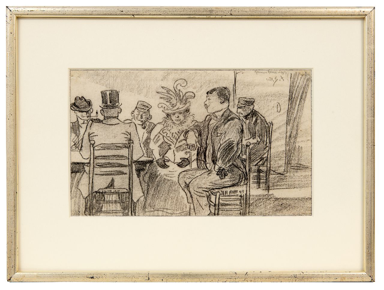 Sluiter J.W.  | Jan Willem 'Willy' Sluiter | Watercolours and drawings offered for sale | Fair, Heeze, black chalk and watercolour on paper 20.0 x 32.1 cm, signed u.r. and dated '99