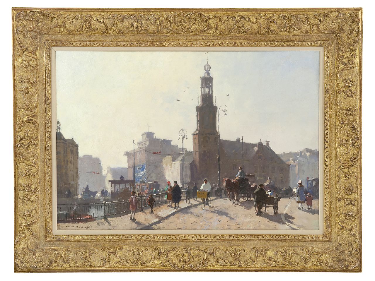 Vreedenburgh C.  | Cornelis Vreedenburgh, The 'Munt', Amsterdam, oil on canvas 47.8 x 70.0 cm, signed l.l. and painted 1926