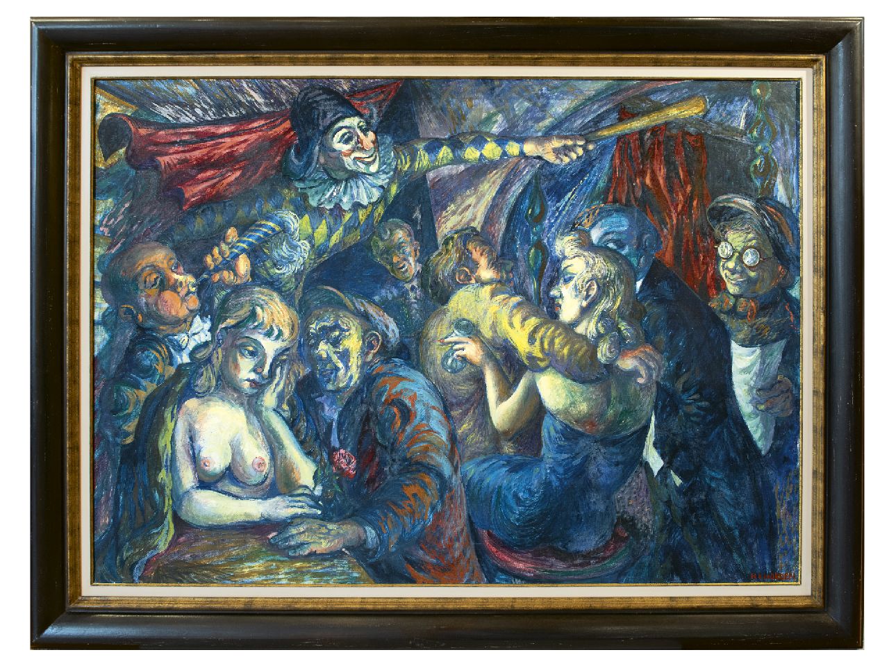Norden H. van | Hans van Norden | Paintings offered for sale | Carnival, oil on canvas 95.2 x 135.2 cm, signed l.r. and painted ca. 1951