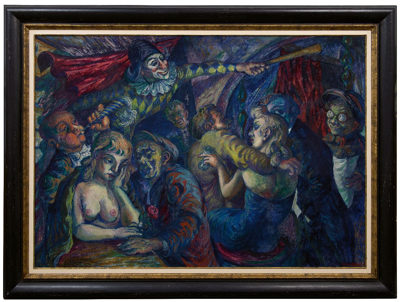 Norden H. van | Hans van Norden | Paintings offered for sale | Carnival, oil on canvas 95.2 x 135.2 cm, signed l.r. and painted ca. 1951