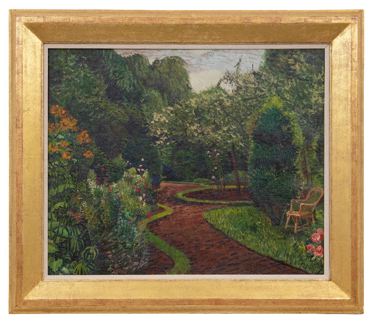 Bieling H.F.  | Hermann Friederich 'Herman' Bieling | Paintings offered for sale | A garden in bloom, Hillegersberg, oil on canvas 63.5 x 77.2 cm, signed l.r. and dated '32
