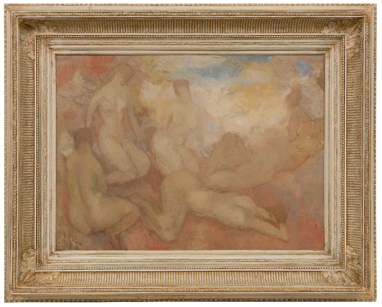 Kelder A.B.  | Antonius Bernardus 'Toon' Kelder | Paintings offered for sale | Female nudes, oil on canvas 47.8 x 64.5 cm, signed l.l.
