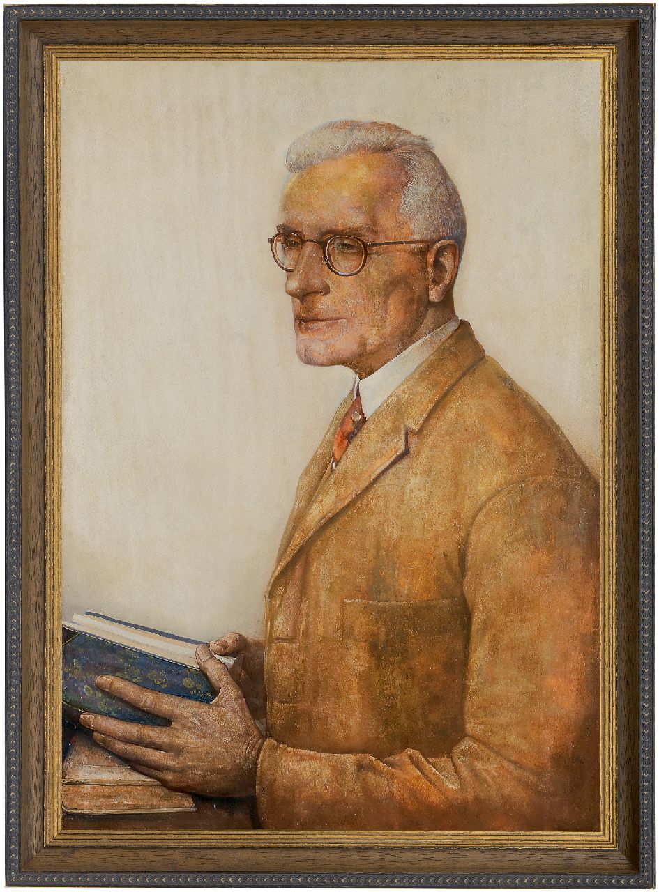 Berg W.H. van den | 'Willem' Hendrik van den Berg | Paintings offered for sale | Portrait of a man, oil on panel 70.0 x 49.4 cm, signed l.l. and dated 1939
