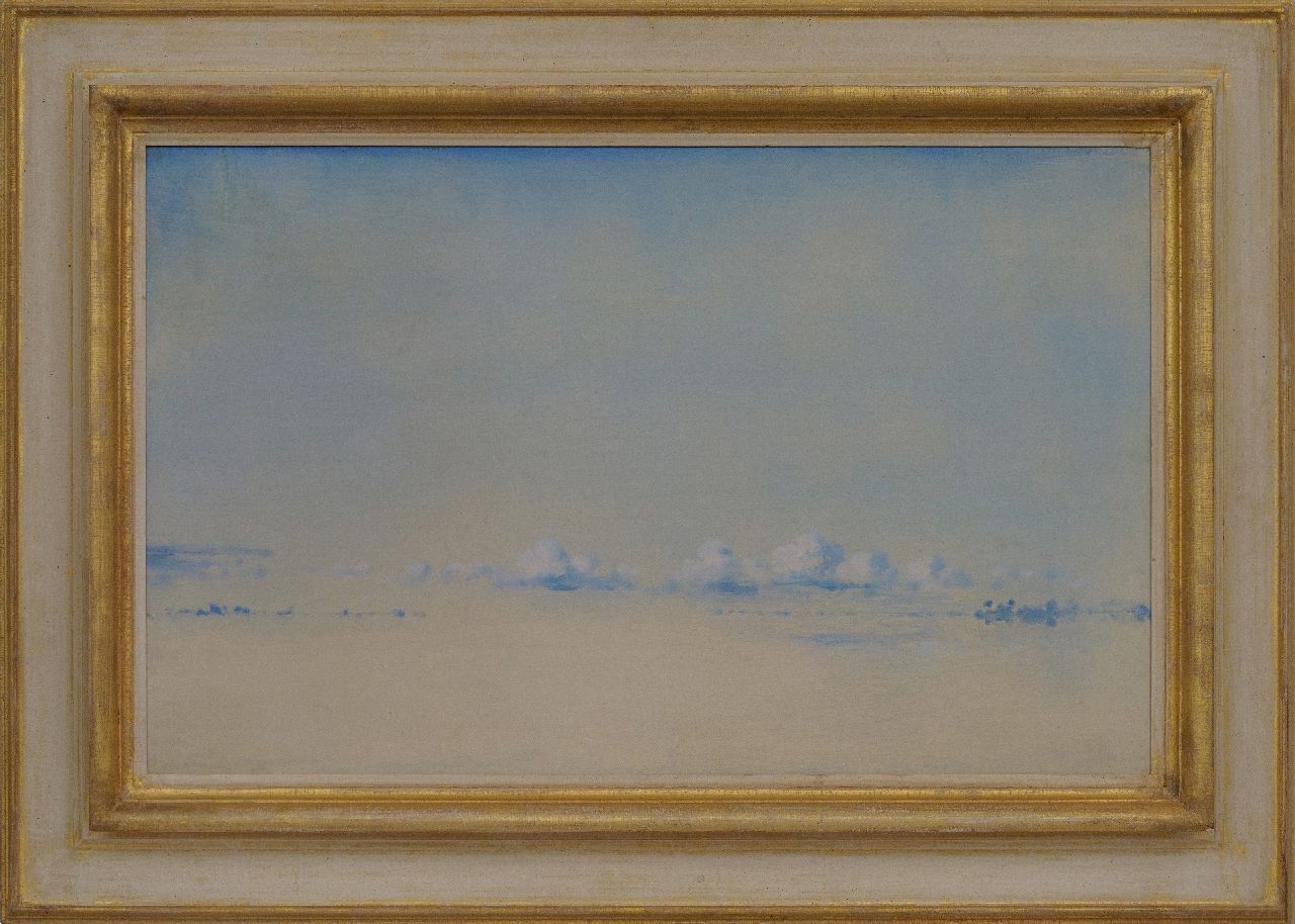 Voerman sr. J.  | Jan Voerman sr., The IJssel with clouds, oil on panel 45.9 x 74.9 cm