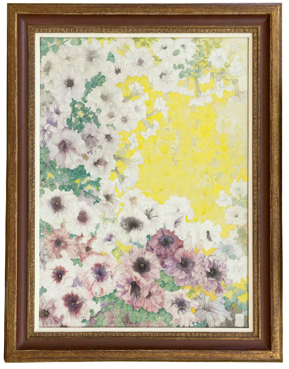 Dee C.H.  | Corneille Henri Dee, Spring flowers, pencil and watercolour on paper 77.0 x 55.0 cm, signed l.r. with monogram