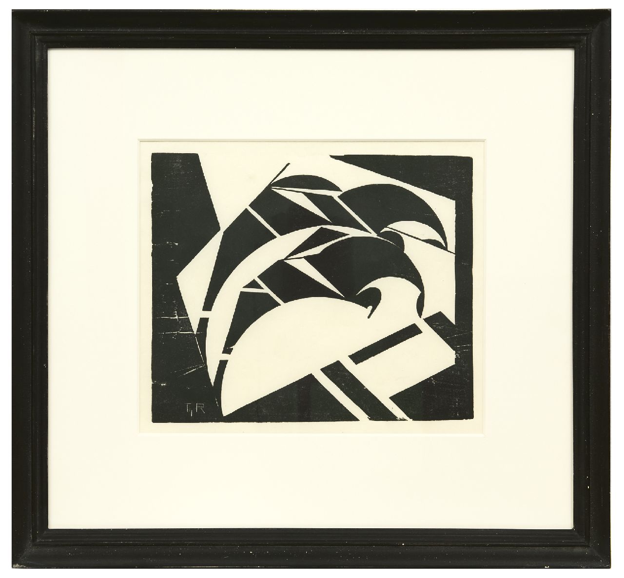 Rinsema T.  | Thijs Rinsema, Jumping horses, linocut on Japanese paper 22.5 x 27.0 cm, signed l.l. with initials in the plate and painted in the 1970s