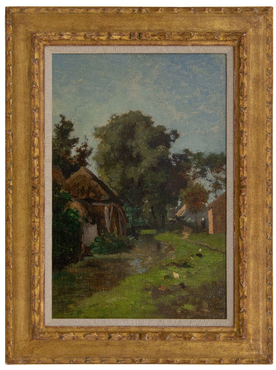 Gabriel P.J.C.  | Paul Joseph Constantin 'Constan(t)' Gabriel | Paintings offered for sale | A sunny day, oil on canvas laid down on panel 47.2 x 32.2 cm, signed l.r.