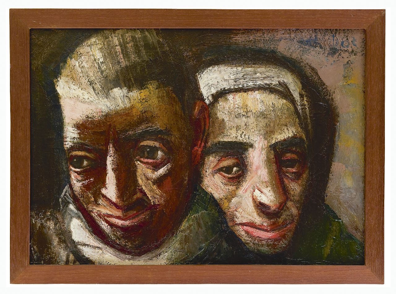 Chabot H.  | Hendrik 'Henk' Chabot, The presecuted, oil on canvas 45.6 x 64.0 cm, signed u.r. and painted in 1944