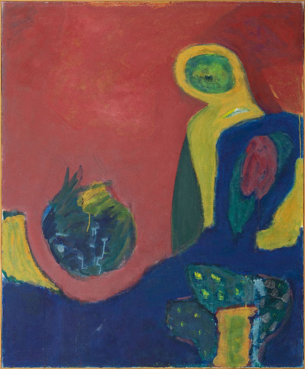 Schäperkötter G.J.  | Gerardus Johannes 'Gerard' Schäperkötter | Paintings offered for sale | Composition, oil on canvas 120.0 x 100.0 cm, signed u.l. and dated 2000