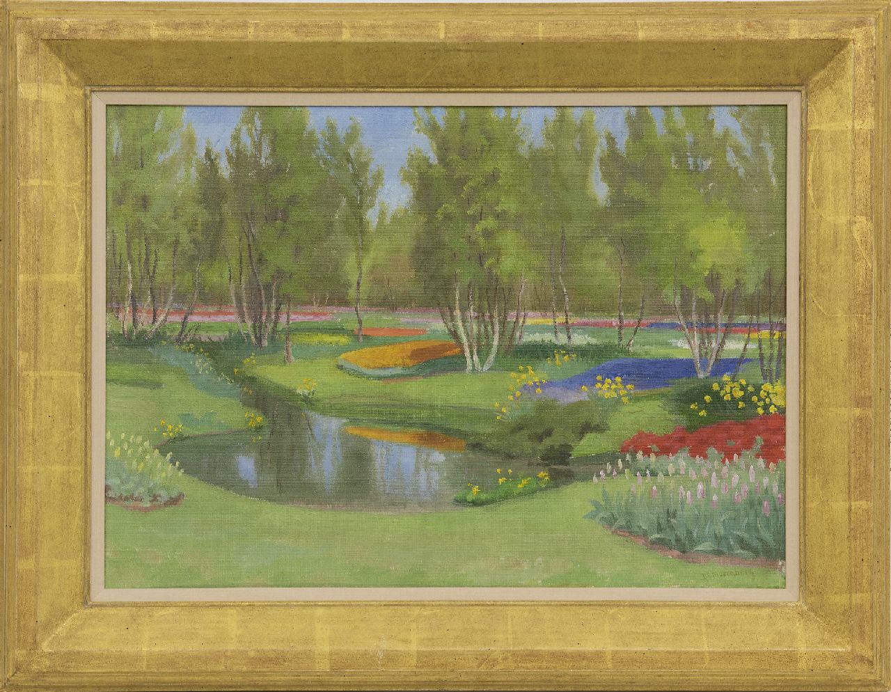 Smorenberg D.  | Dirk Smorenberg | Paintings offered for sale | The Keukenhof, oil on canvas 40.3 x 55.5 cm, signed l.r.