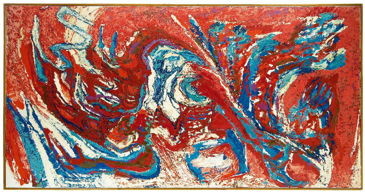 Hunziker F.  | Frieda Hunziker, Mexico, oil on canvas 100.0 x 200.0 cm, signed on the stretcher and painted 1962-1963