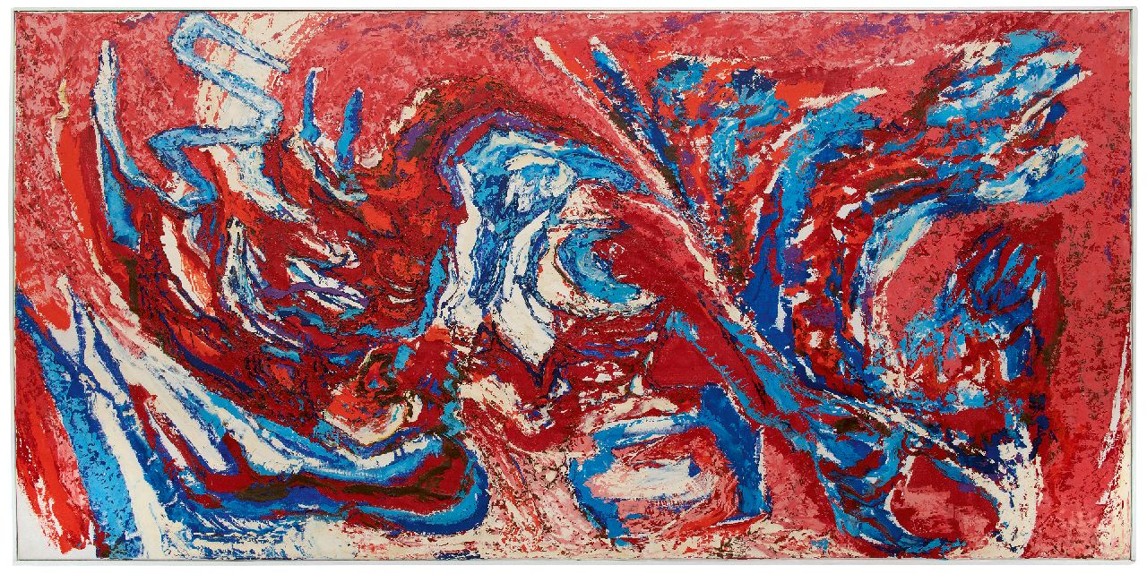 Hunziker F.  | Frieda Hunziker, Mexico, oil on canvas 100.0 x 200.0 cm, signed on the stretcher and painted 1963-1965