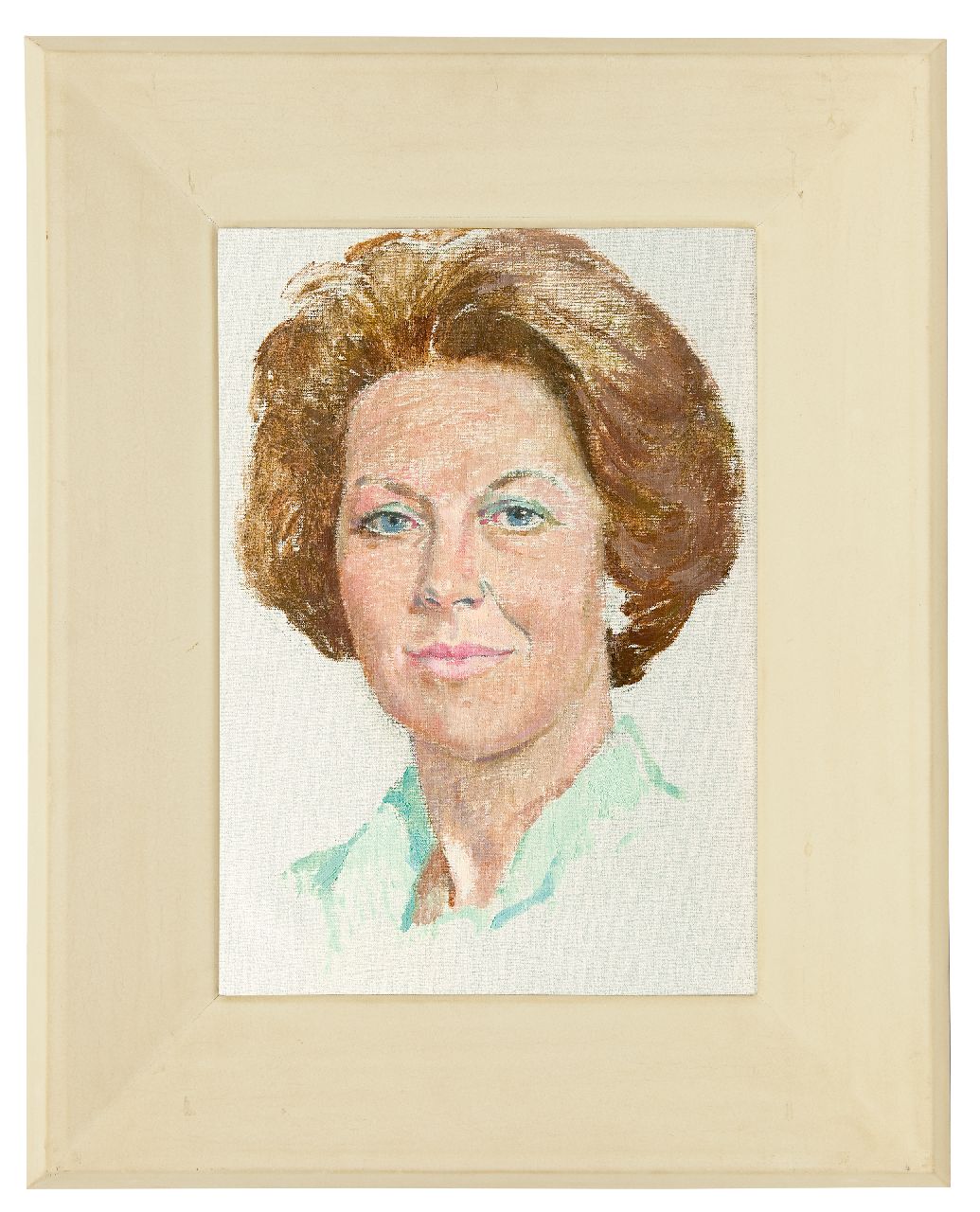 Boer H. de | Hessel de Boer | Paintings offered for sale | Portrait of Queen Beatrix, oil on canvas 46.2 x 32.3 cm