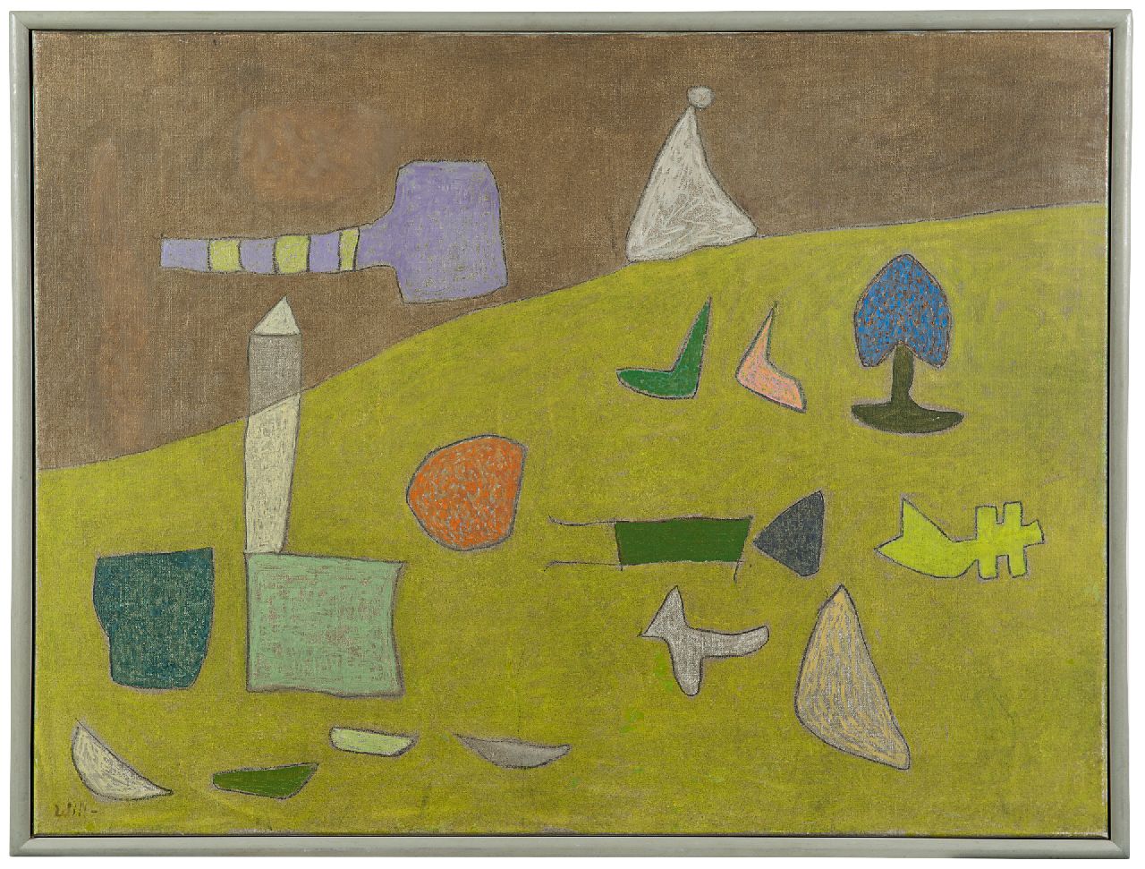 Leewens W.J.  | Willibrordus Joseph 'Will' Leewens | Paintings offered for sale | Figures in a green landscape, oil on canvas 60.1 x 80.1 cm, signed l.l.