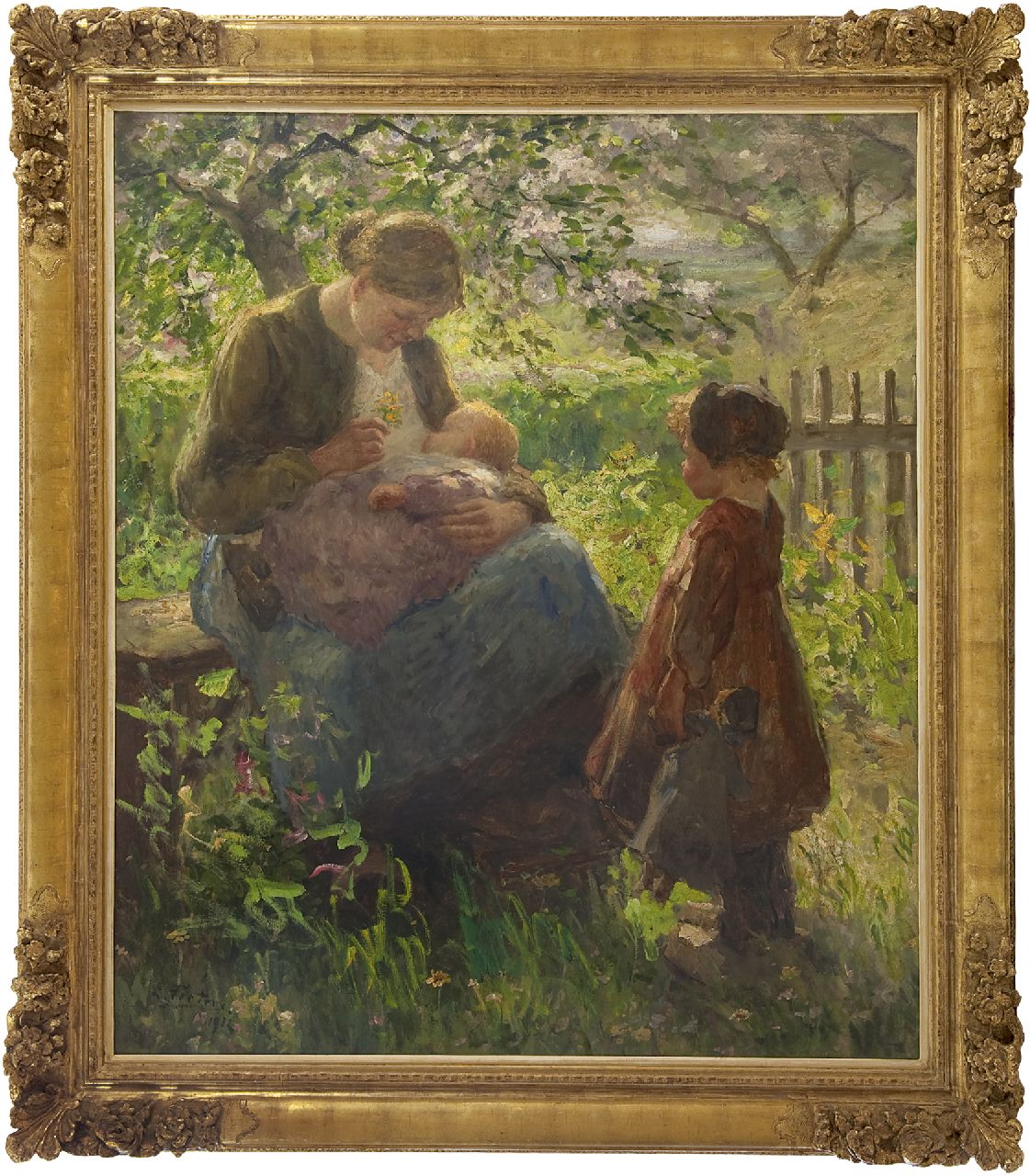 Pieters E.  | Evert Pieters | Paintings offered for sale | Spring in Laren, oil on canvas 130.7 x 112.8 cm, signed l.l. and dated 1912
