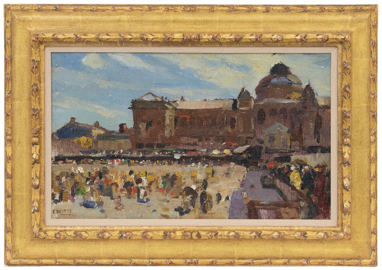 Noltee B.C.  | Bernardus Cornelis 'Cor' Noltee | Paintings offered for sale | A view of the Kurhaus, Scheveningen, oil on canvas laid down on board 28.4 x 47.9 cm, signed l.l.