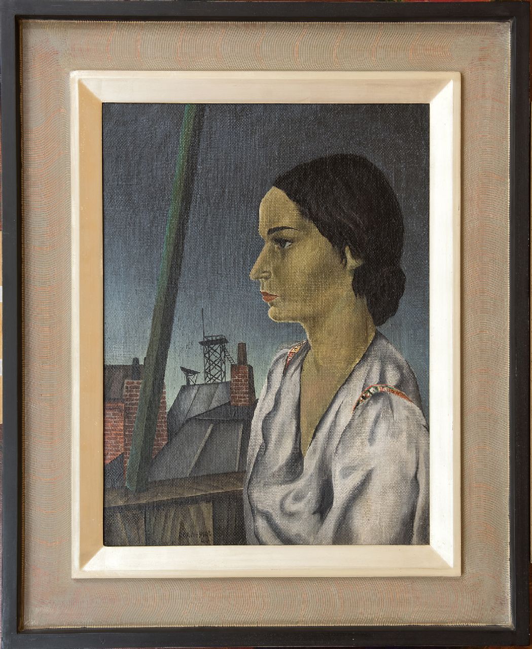 Vroom J.P.  | Johannes Paul Vroom, Portrait of my third wife, oil on canvas 59.8 x 45.3 cm, signed l.c. and painted '40