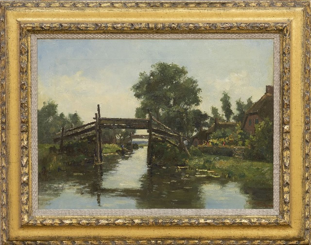 Beek B.A. van | Bernardus Antonie van Beek | Paintings offered for sale | Giethoorn, oil on canvas 37.5 x 51.7 cm, signed l.r.