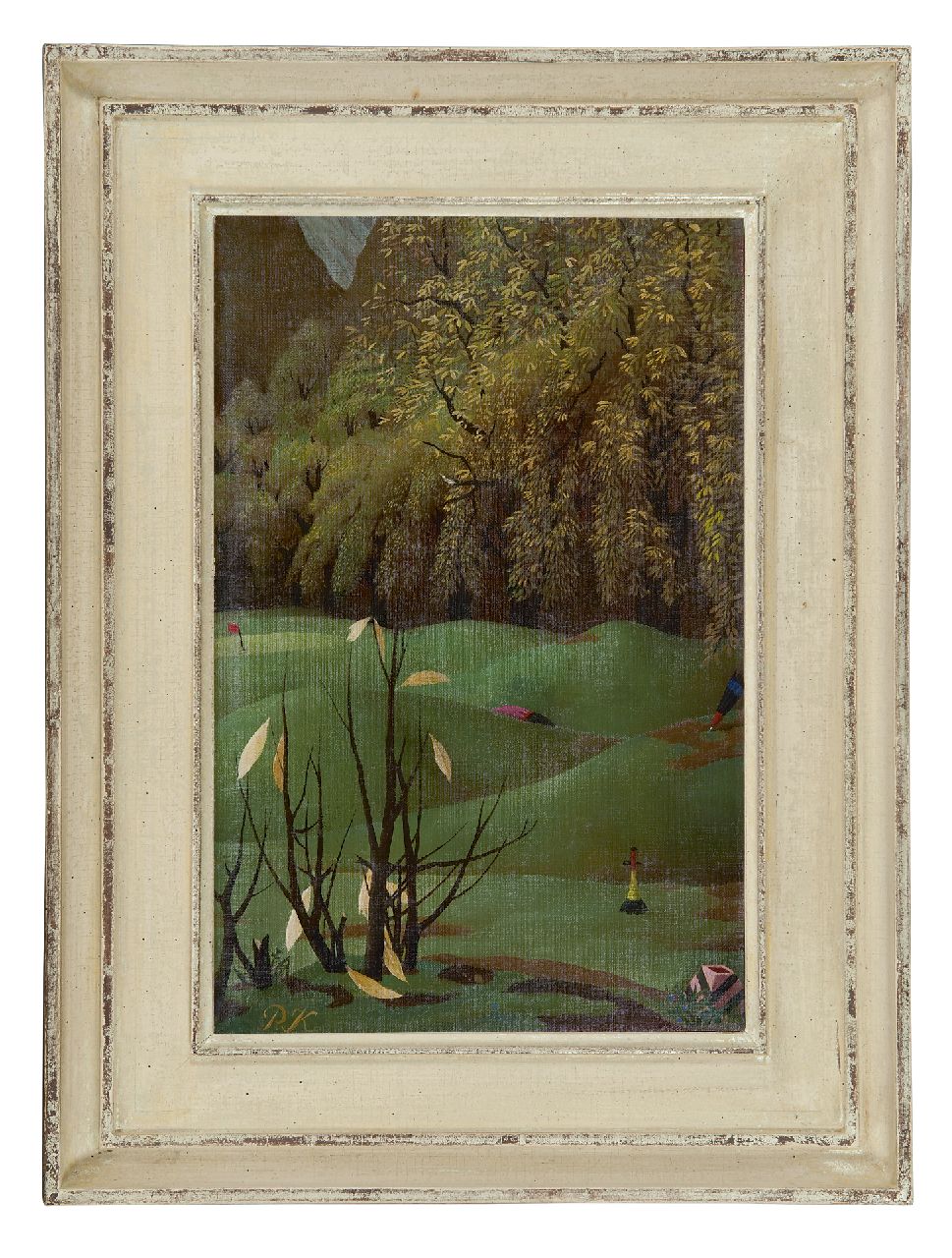 Koch P.F.Ch.  | Pieter Frans Christiaan 'Pyke' Koch, Golflinks I-II, oil on canvas 30.3 x 20.2 cm, signed l.l. with initials