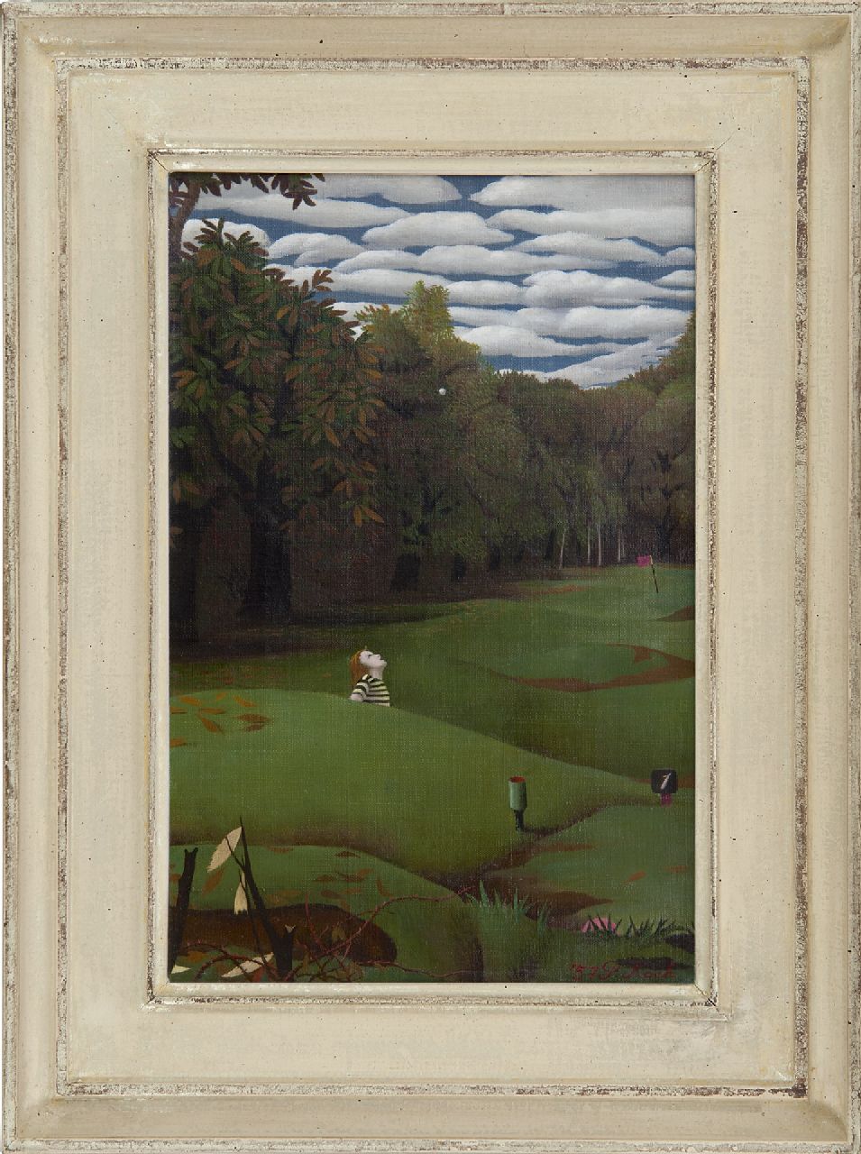 Koch P.F.Ch.  | Pieter Frans Christiaan 'Pyke' Koch, Golflinks I-II, oil on canvas 30.2 x 20.4 cm, signed l.r. and dated '57