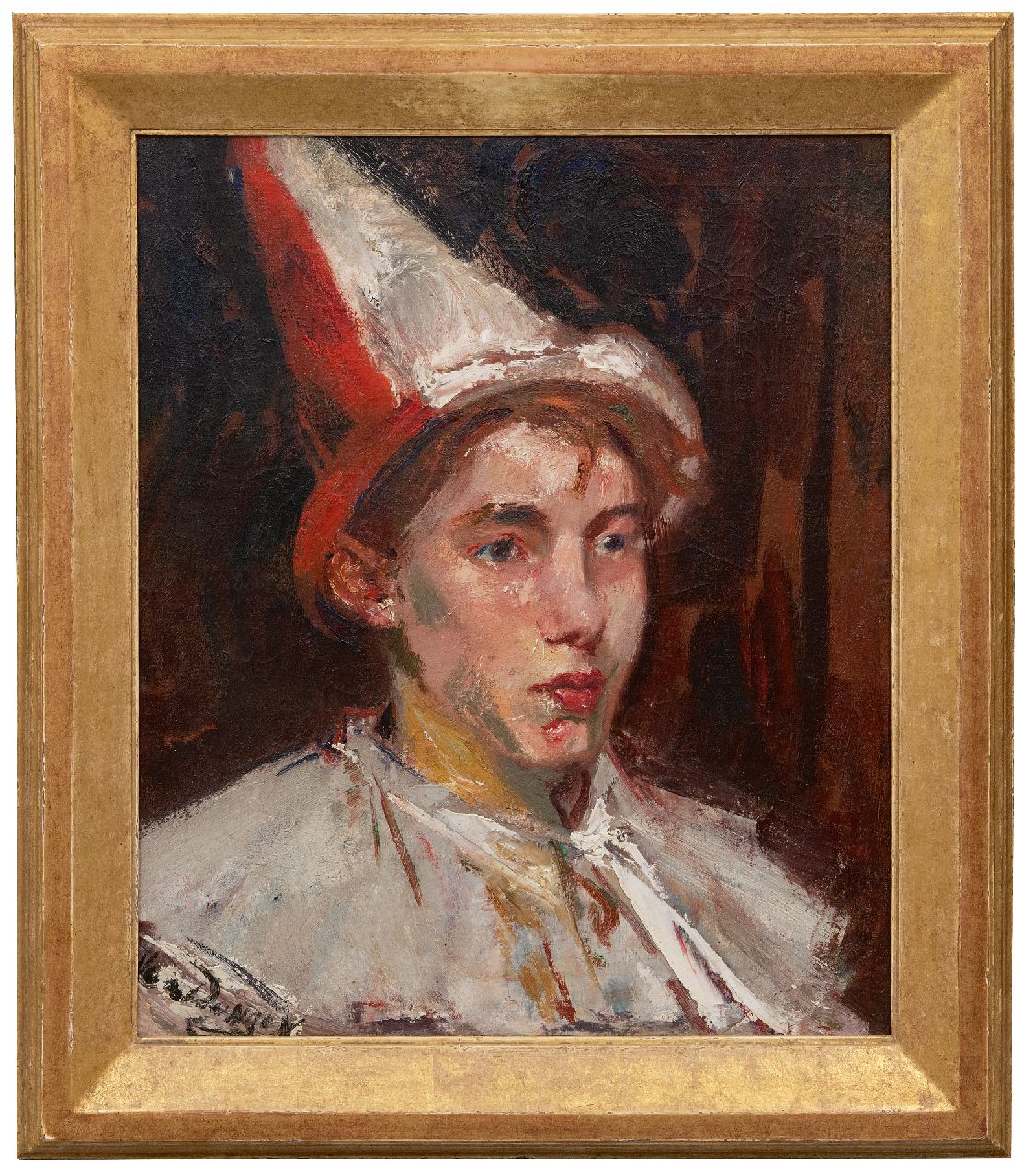 Dongen C.T.M. van | Cornelis Theodorus Maria 'Kees' van Dongen | Paintings offered for sale | A young clown, oil on canvas 55.1 x 46.9 cm, signed l.l. 'Van Dongen'