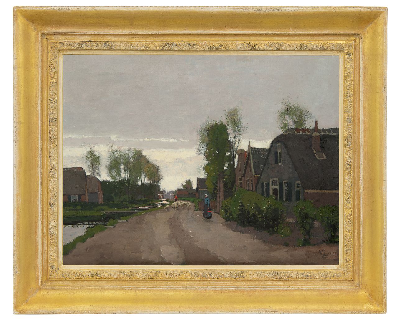 Wiggers D.  | Dirk 'Derk' Wiggers | Paintings offered for sale | A view of Noorden, oil on canvas 48.9 x 65.3 cm, signed l.r.