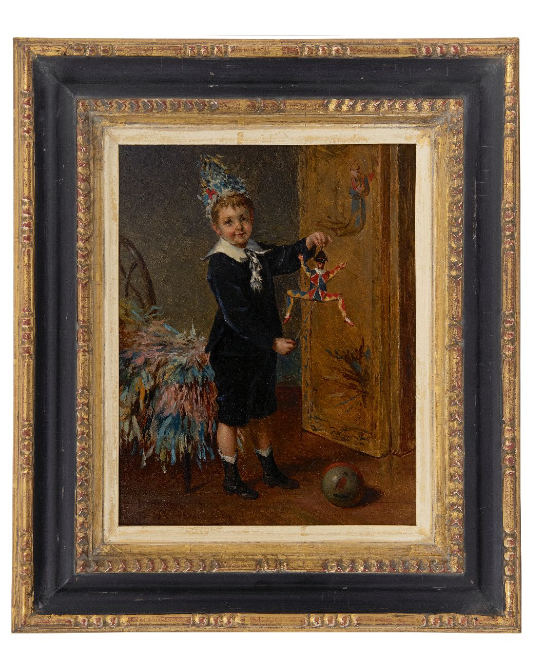 Roosenboom A.  | Albert Roosenboom | Paintings offered for sale | The young entertainer, oil on panel 24.0 x 18.8 cm, signed l.l.