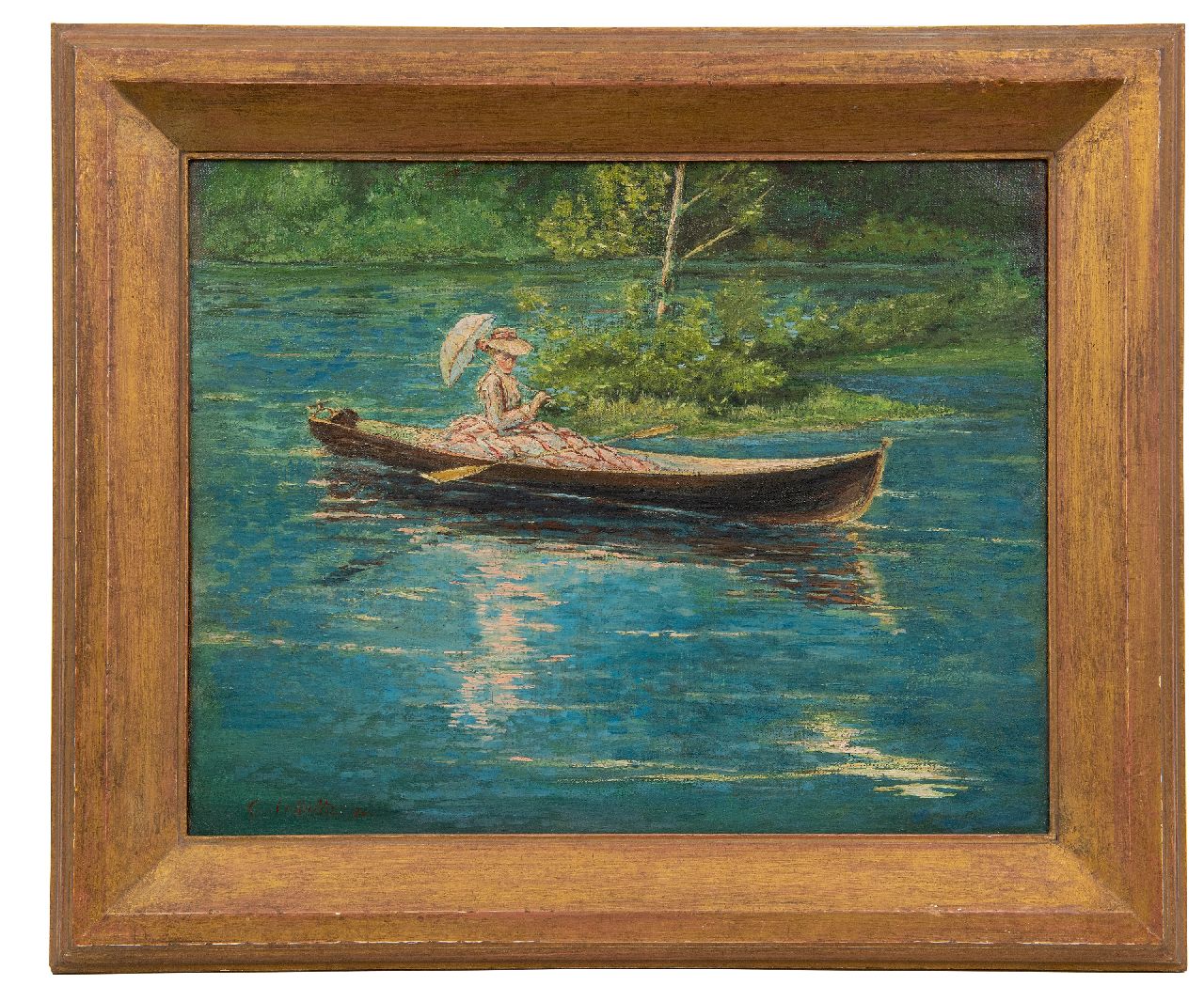 Schultz G.F.  | George F. Schultz | Paintings offered for sale | Rowing on the lake, oil on canvas 38.0 x 46.0 cm, signed l.l. and dated '30