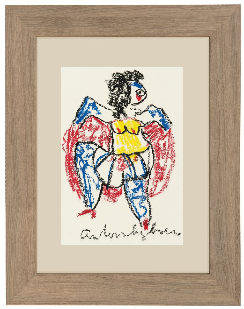 Heyboer A.  | Anton Heyboer | Watercolours and drawings offered for sale | Dancer, chalk on paper 29.0 x 20.0 cm, signed l.c.