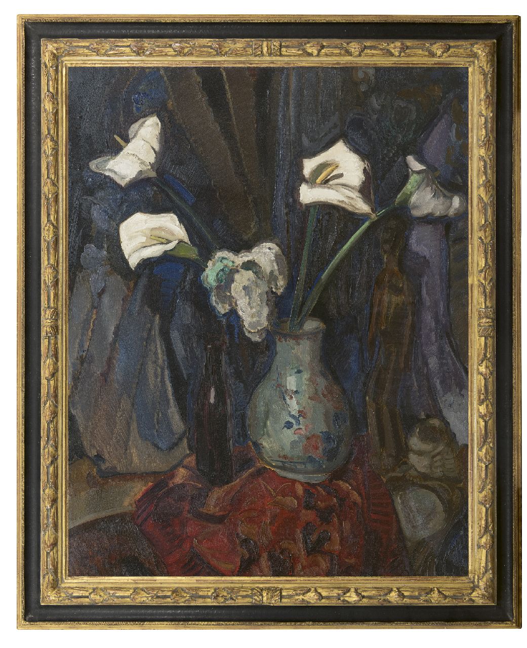 Filarski D.H.W.  | 'Dirk' Herman Willem Filarski | Paintings offered for sale | Arums in a vase, oil on canvas 100.5 x 80.2 cm, signed l.l. and painted ca. 1918-1922
