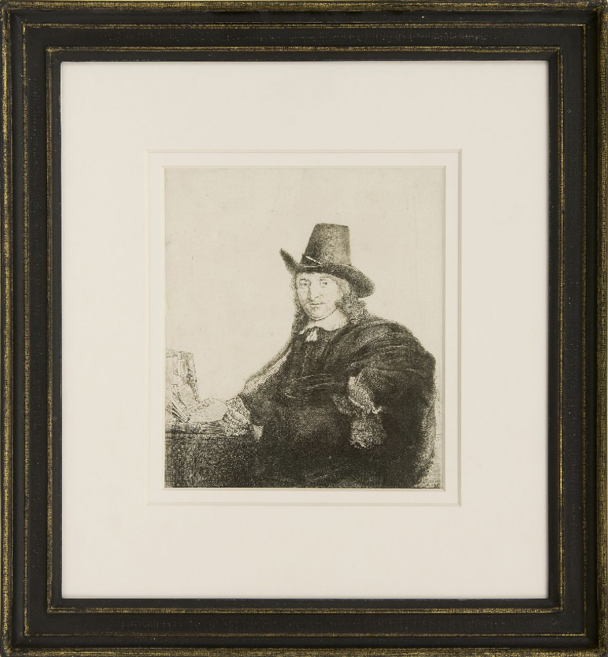 Rembrandt (Rembrandt Harmensz. van Rijn)   | Rembrandt (Rembrandt Harmensz. van Rijn), The painter Jan Asselijn, also called 'Krabbetje', etching 19.2 x 16.4 cm, signed l.r. in the plate