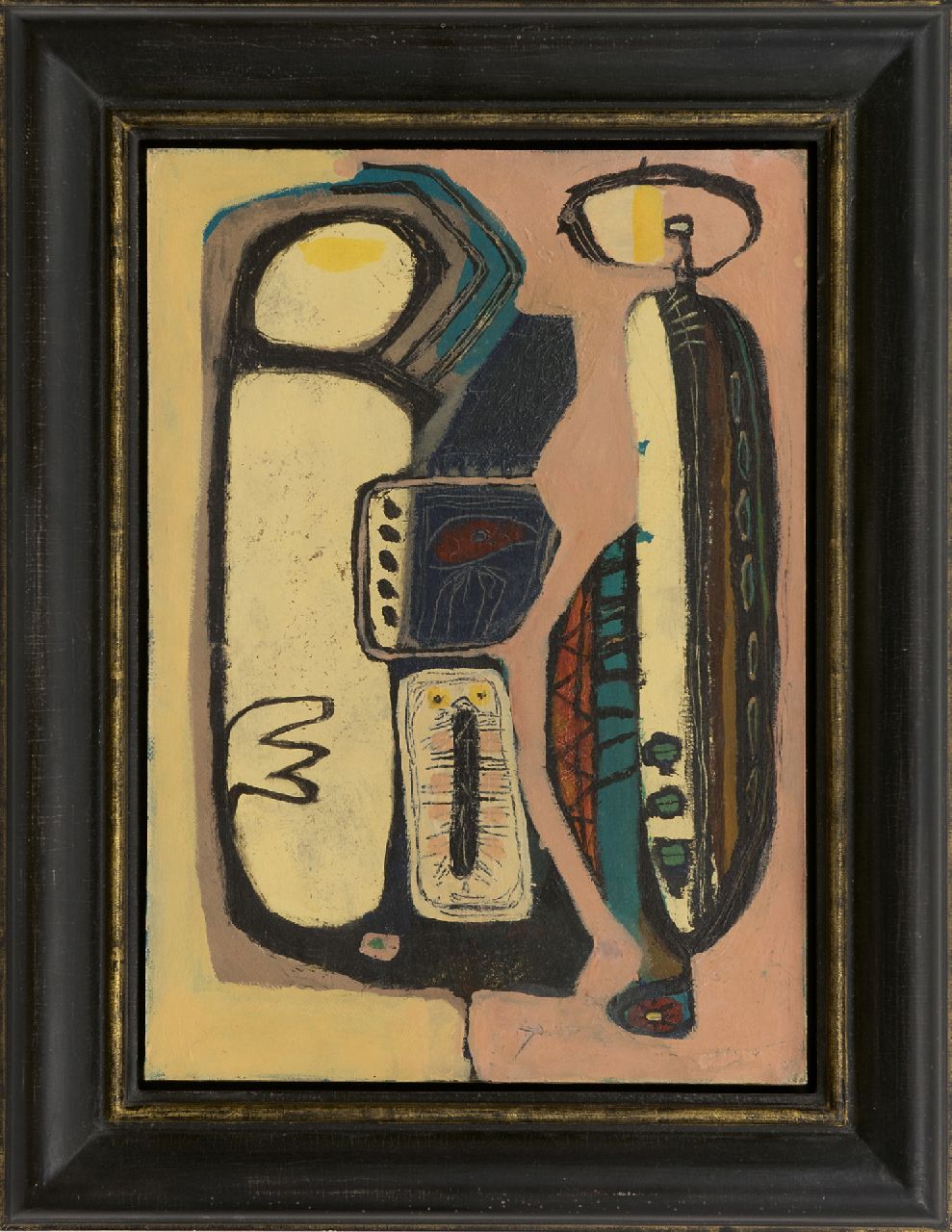 Rooskens J.A.  | Joseph Antoon 'Anton' Rooskens | Paintings offered for sale | Composition, oil on board 49.6 x 35.2 cm, painted ca. mid 50s