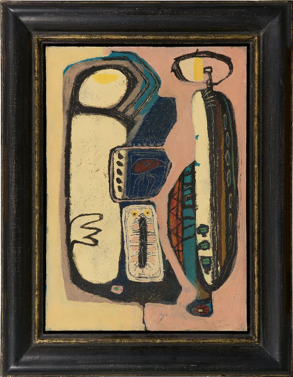 Rooskens J.A.  | Joseph Antoon 'Anton' Rooskens | Paintings offered for sale | Composition, oil on board 49.6 x 35.2 cm, painted ca. mid 50s