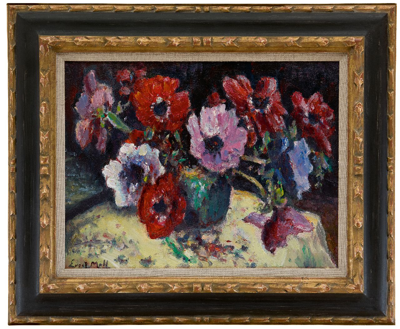 Moll E.  | Evert Moll | Paintings offered for sale | Anemones, oil on canvas 30.5 x 40.1 cm, signed l.l.