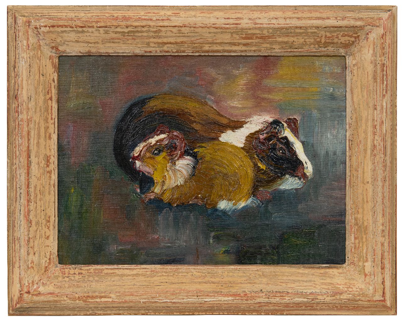Lanooy C.J.  | Christiaan Johannes 'Chris' Lanooy | Paintings offered for sale | Guinea-pigs, oil on canvas laid down on board 22.0 x 29.5 cm