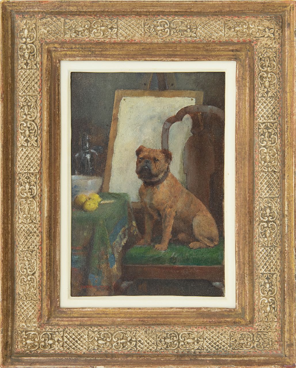 Breakspeare W.A.  | William Arthur Breakspeare | Paintings offered for sale | The painter's dog, oil on panel 25.0 x 17.2 cm, signed l.l.