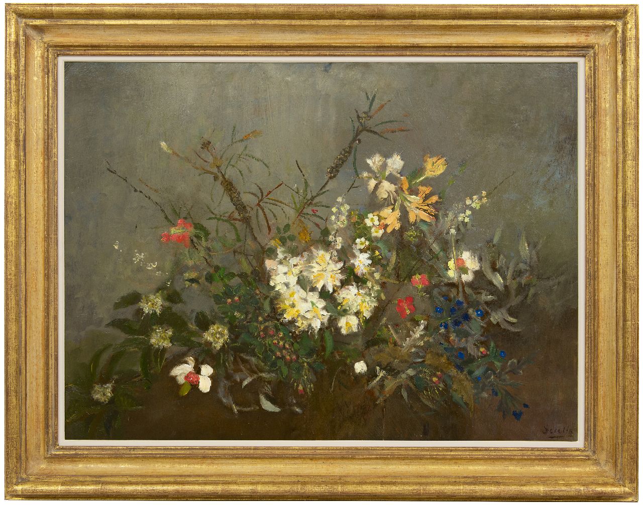 Sorella (Theresia Ansingh)   | Sorella (Theresia Ansingh) | Paintings offered for sale | Spring flowers, oil on board 75.2 x 99.8 cm, signed l.r.