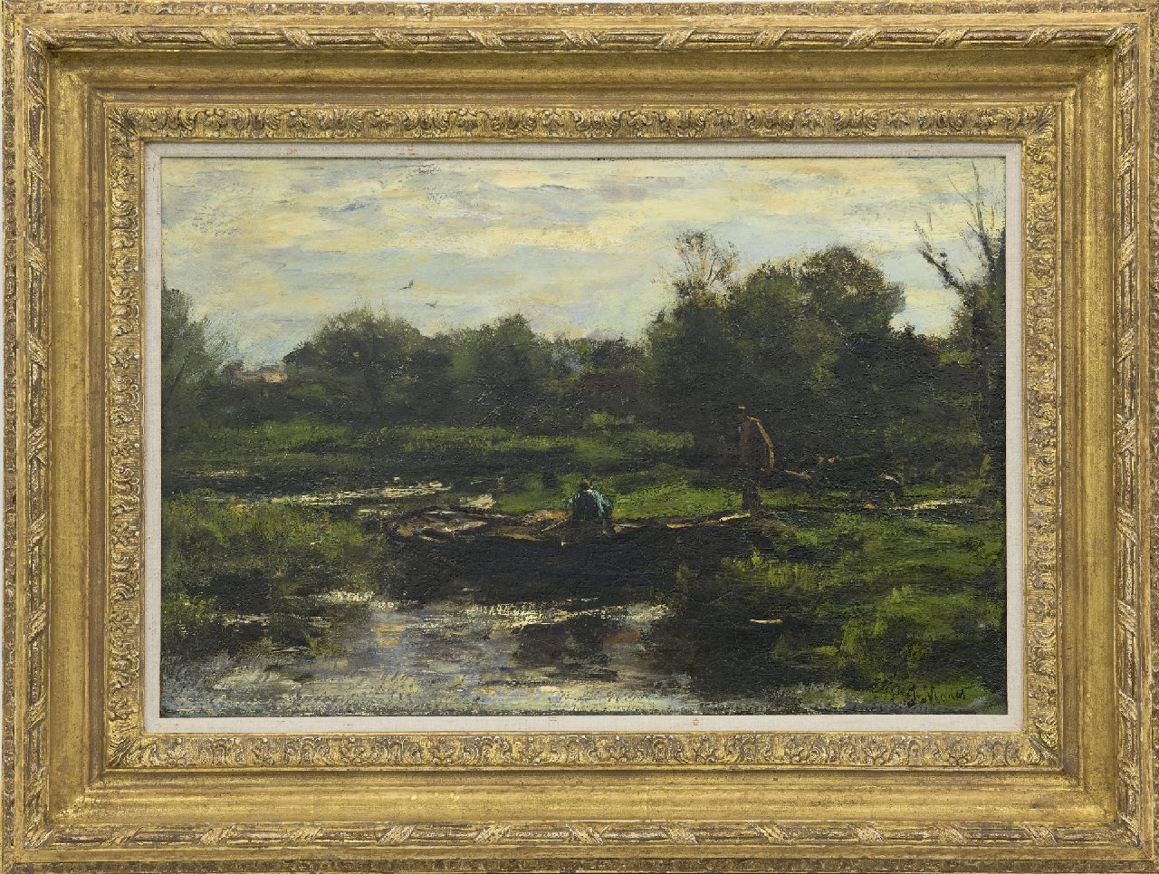 Maris J.H.  | Jacobus Hendricus 'Jacob' Maris, Wheeling sand, oil on canvas 40.0 x 59.8 cm, signed l.r. and painted ca. 1889